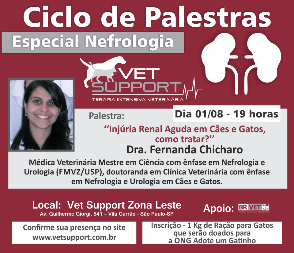 Ciclo de Palestras Vet Support 2017 Nefrologia Veterinária - PALESTRA 1