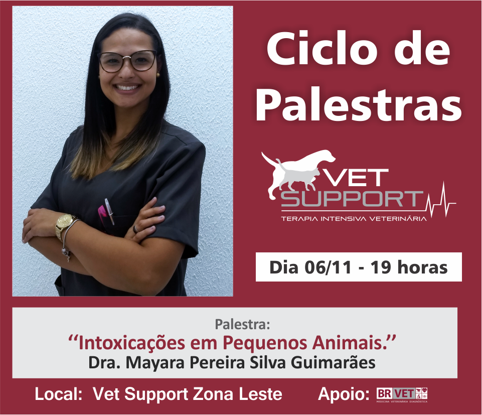 Mayara Pereira Silva Guimarães - palestra sobre Intoxicações em Pequenos Animais novembro 2018 06/11/2018