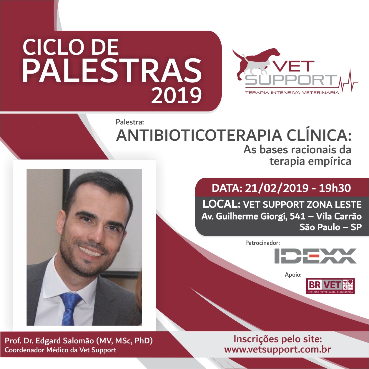 Evento Vet Support - Antibioticoterapia clínica Edgard Salomão Jr